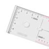 Acrylic Geographic Coordinate Ruler Transparent with Latitude and Degrees School Measuring for