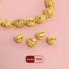 S999 Sterling Silver Ancient Pumpkin Pattern Spacer Beads for DIY Chinese-Style Crystal Bracelets and Necklaces.