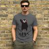 Satanic Bear Pure Cotton Tshirt For Couple Beach Vintage T Shirts Oneck Hip Hop Tee Shirt Oversize Design Tops