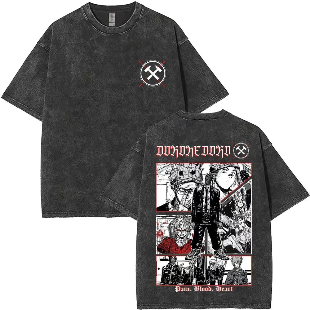 Anime Dorohedoro Kaiman Graphic Print TShirt Men Women Cotton Gothic Streetwear Hip Hop Fashion Summer Casual Oversized New Tee