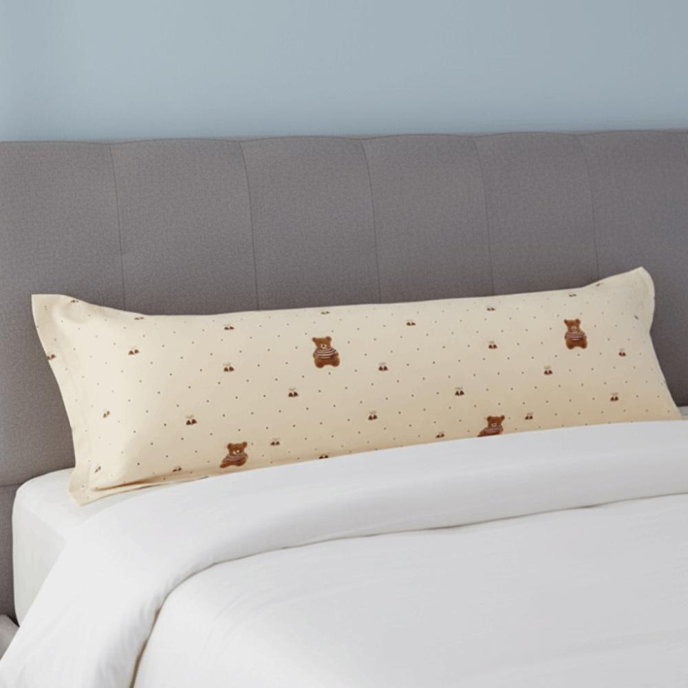 Extended Pillow Cover Rectangular Pillowslip Large Size Kawaii Pattern Couple Pillowcase  Bedroom