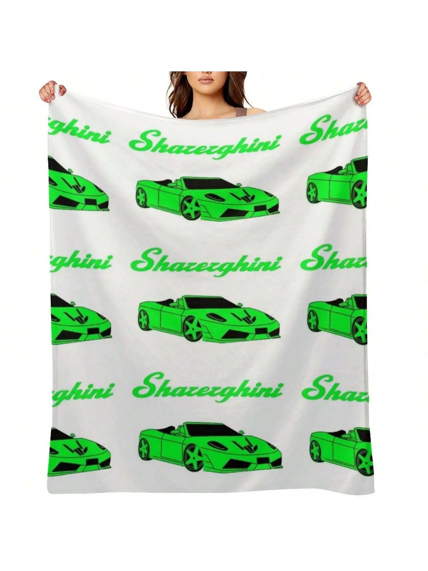 Sharerghini, Sharerghini Merch,Sharerghini Green, Sharerghini Hoodie, Sharerghini T Shirt, Sharer Car, Share, Throw Blanket S