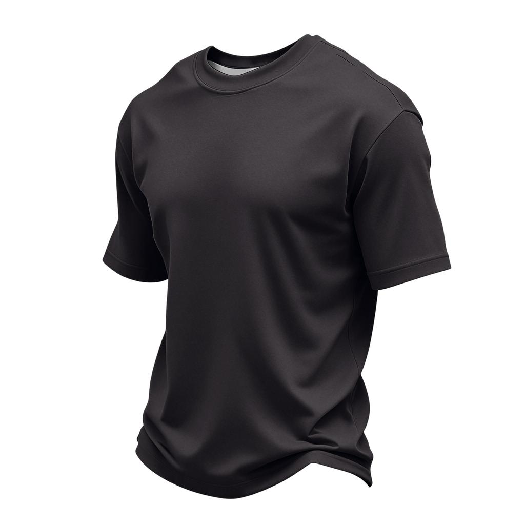 Men's Casual Round Neck Lightweight Breathable Short-Sleeve Top