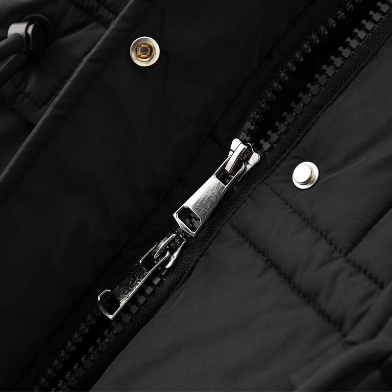 Fashion Woman Parkas Winter Long Coats Hooded Faux Fur Collar Thick Warm Overcoat Women's Jackets