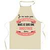 Kitchen Apron - Planetee Director Superwoman - Durable Cotton - DTG Printing (France) - Adjustable Straps