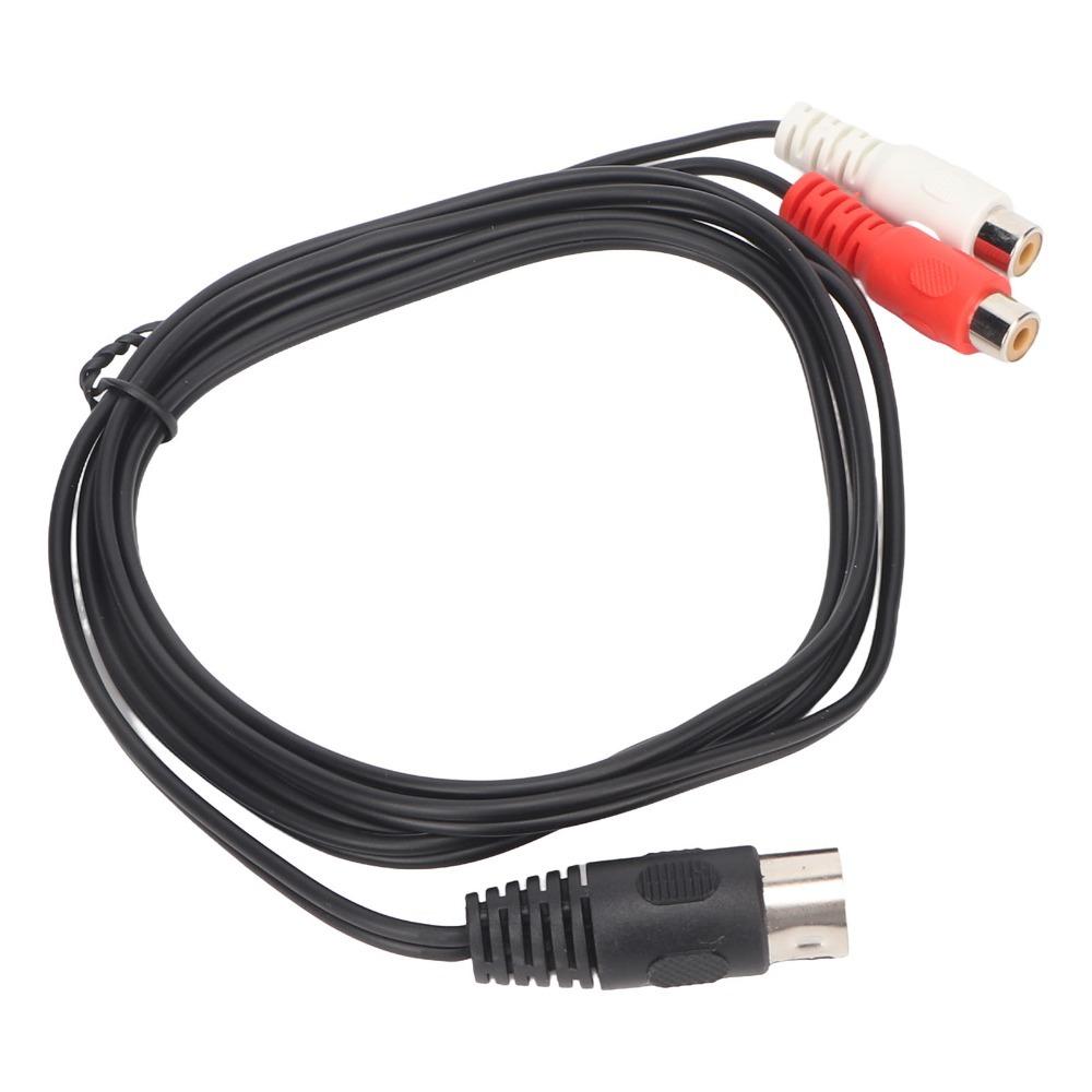 Professional Sound Instrument Cable 1.5m / 4.9ft 8 Pin Male to Female 2RCA  Instrument Connection