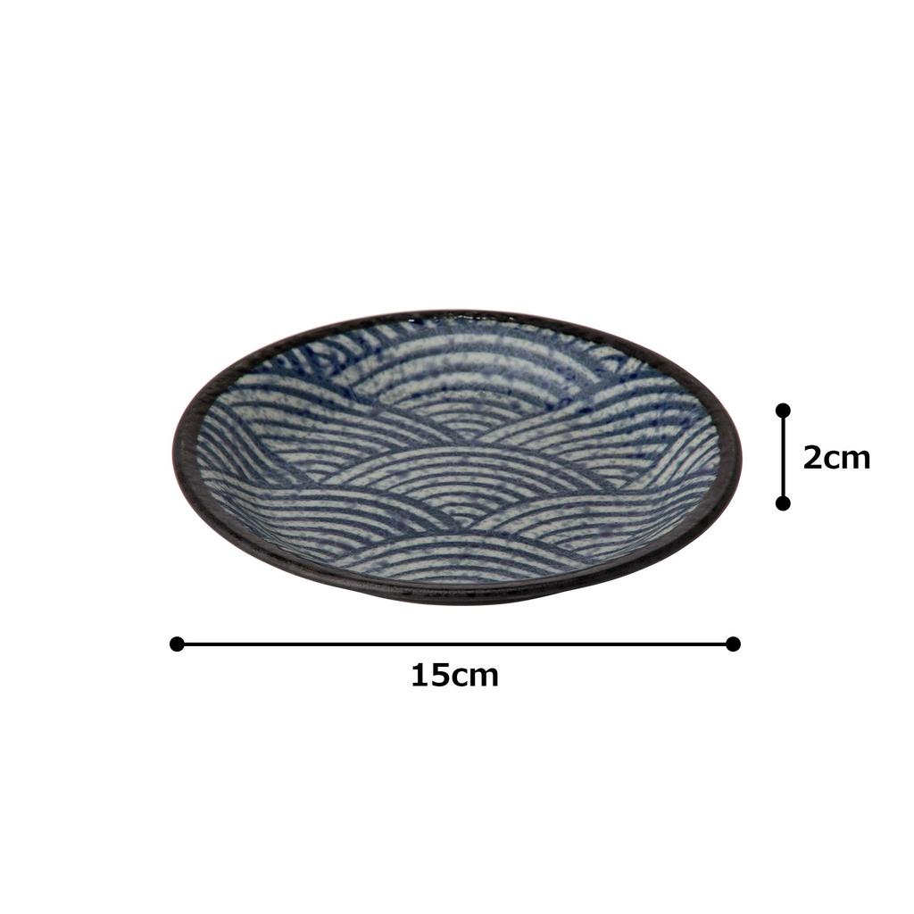 Mino Ware Qinghai Wave Edo Komon Tori Talerz W30004 - -