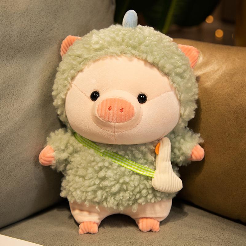 Non-Toxic 28/38Cm Lovely Pig Plush Toy Creative Cosplay Rabbit&Bear Doll Soft Stuffed Animals Toy For Children Baby Kawaii Birthday Gift