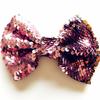 1 PC Big Bow Hair Clip For Girl Colorful Pink Green Sequin Bow Knot Hair Bow With Clip Alloy HairPin Barrettes Hair Accessories