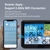 Tuya WiFi Weather Station 5.3" Color Smart Wireless Hygrometer Thermometer Calandar Alarm 3 Days UV Index Weather Forecast Trend