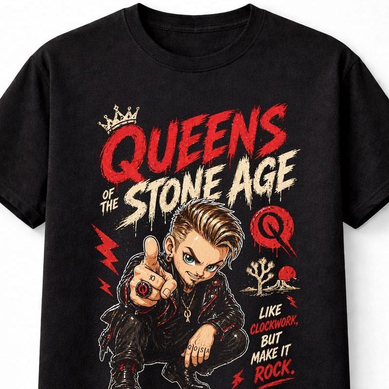 Queens of the Stone Age Like Clockwork Maglietta Grafica Unisex per Gruppo Rock