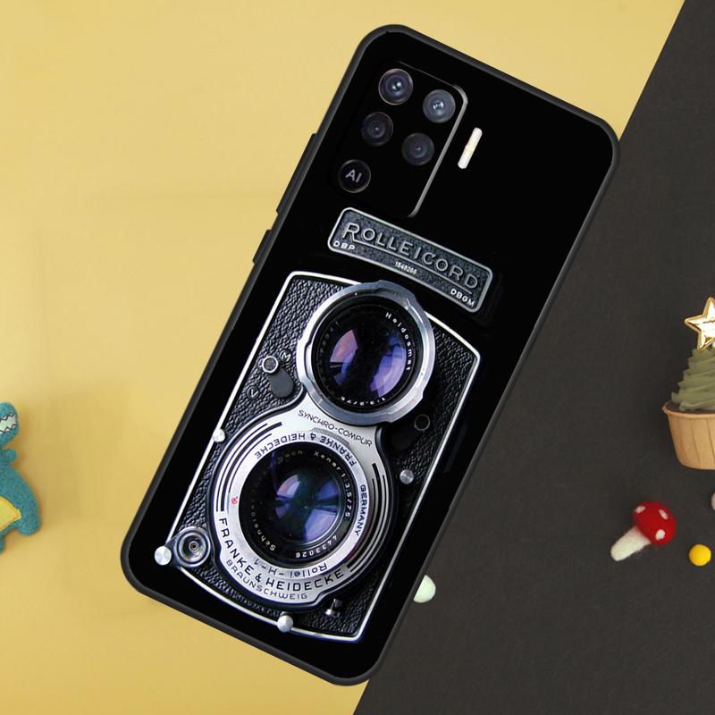 

Ретро Фотокамера Чехол для OPPO A9 A5 A53 2020 A52 A72 A96 A76 A16 A54 A74 A94 A58 A78 A98 A15 A79 A17 A57 A77 OPPO A74 4G