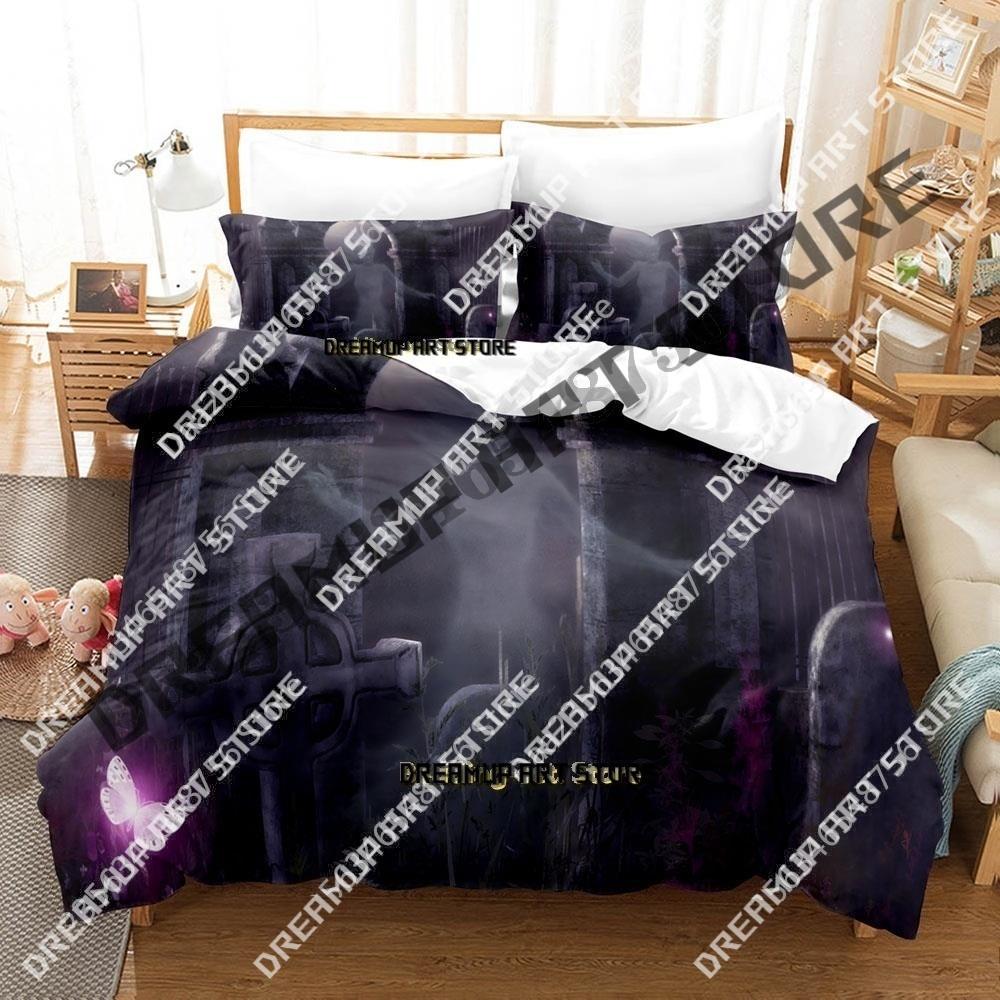 Fashion Dark Lost Souls Ghost Bedding Set Single Twin Full Queen King Size Bed Set Kids Bedroom Duvetcover Sets Bed Sheet Set