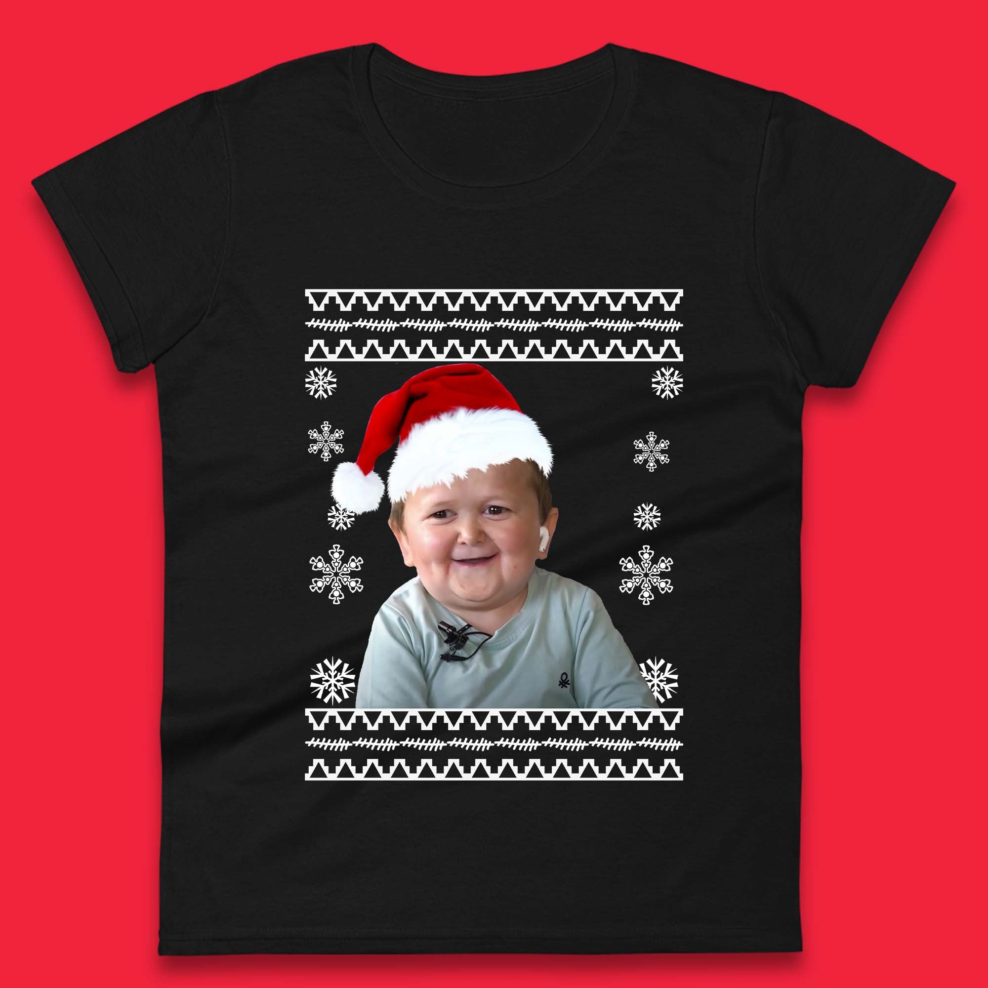 Santa Hasbulla Magomedov Christmas Womens T-Shirt Mens Tops Tees Unisex M