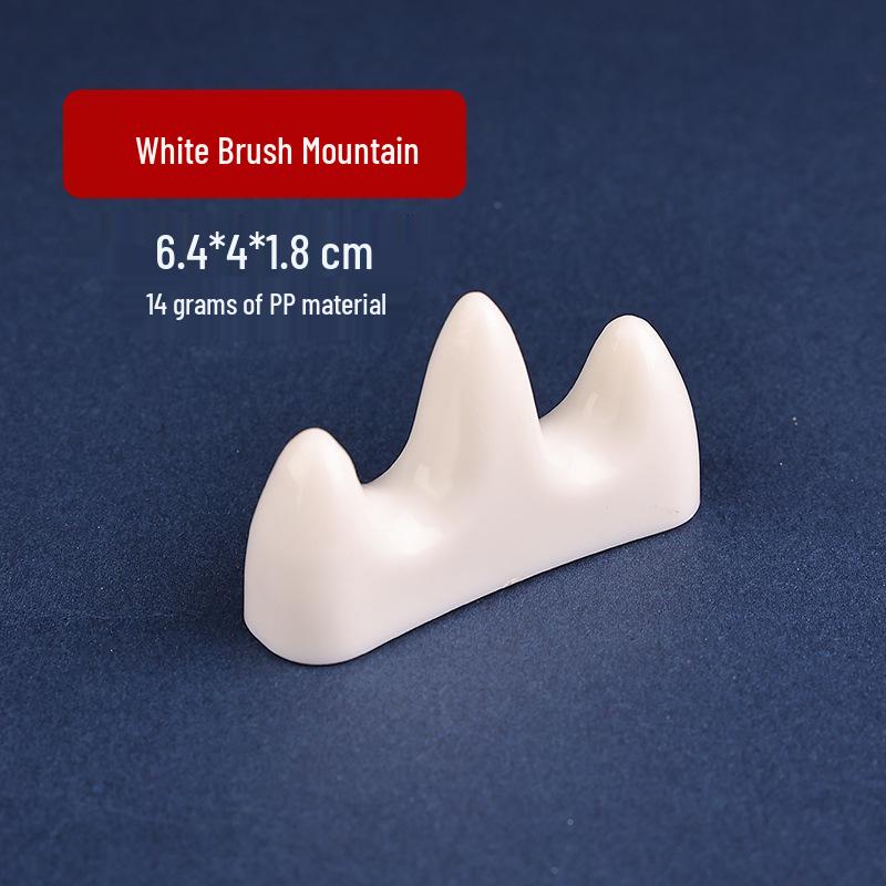 Imitation Ceramic Ink Dish & Brush Rest Set for Beginner Calligraphy Practice - Four Treasures of the Study.