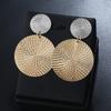 Fashion Statement Round Gold Silver Clip On Earrings No Pierced Metal Earrings for Women Jewelry Simple Vintage Ear Clips