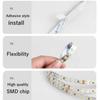 SMD2835 120LEDs/m LED Strip 5M 12V 24V 220V Home Lamp Strip Decor Colorful Flexible Lamp Bar for TV Background Home Decoration