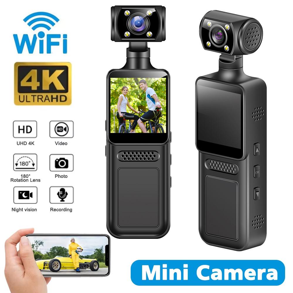 NEW 4K WIth Wifi Hotspot Mini Camera Portable Digital Video Recorder Body Camera Night Vision DVR Miniature Camcorder