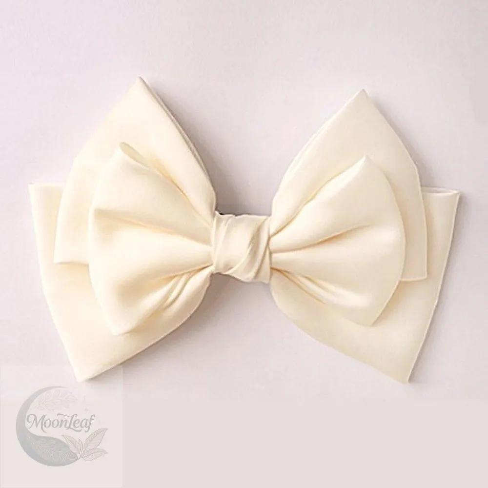 MLSTORE White Silk 3-Tier Knot Hairpin Goddess Style Hairpin Adult Hairpin