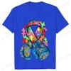 Autism Awareness with Boxing Gloves Shirts for Women Clothing Be Kind Puzzle Neurodiversity Tees Autistic Pride Female Clothing