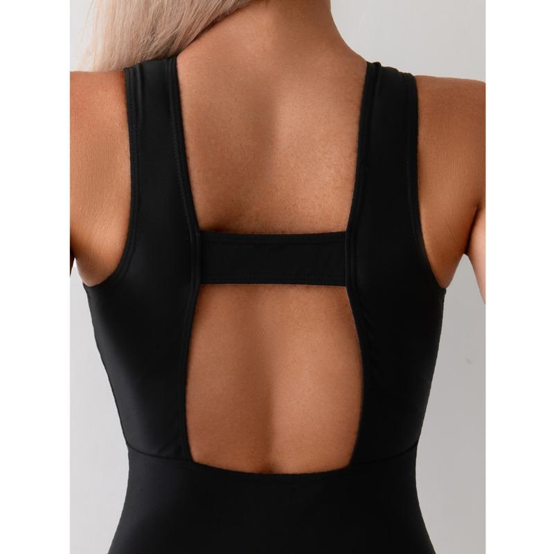 Maillots de bain sexy à fermeture éclair une pièce pour femmes maillots de bain fermés noirs pour la natation body maillots de bain vêtements de plage piscine baigneuse