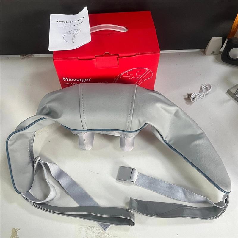 Cervical massager, waist and neck dual-use trapezius muscle electric heating imitation hand kneading shawl