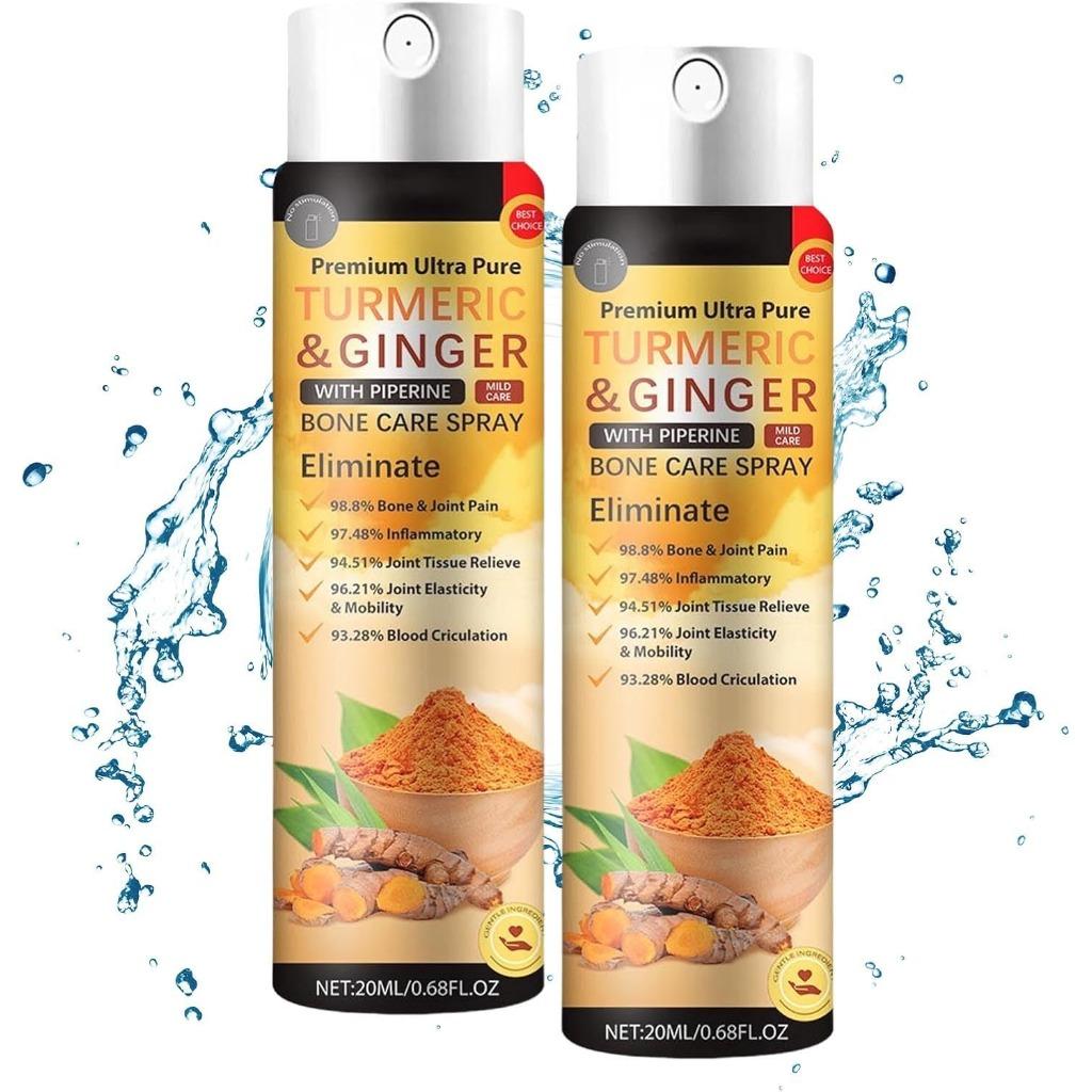Joint & Bone Turmeric Ginger Bone Spray Women Men Natural Turmeric Ginger Treatment Spray 20ml (1pc)