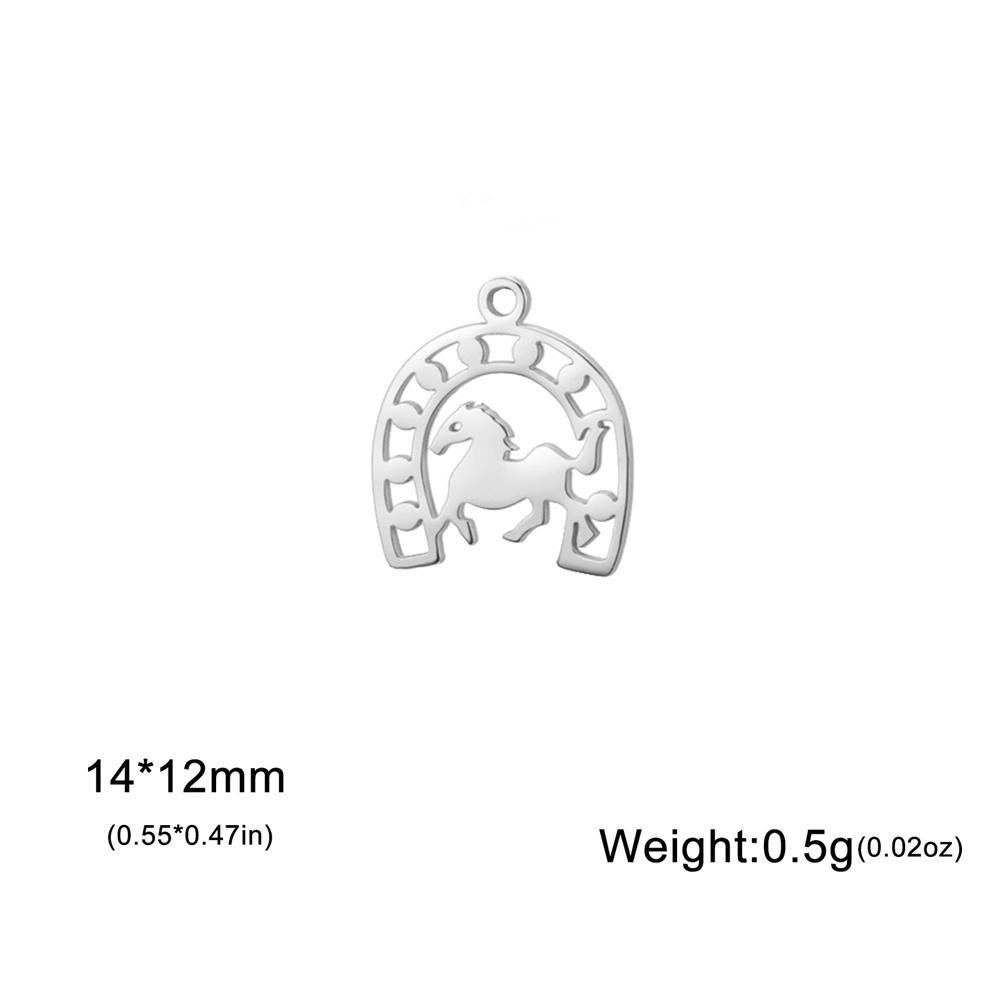

My Shape 5 шт. Подвески-Головы Лошади Подкова Стальной Кулон для Ожерелья Браслета Брелоков DIY Изготовление Украшений Подарки Дети