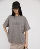 DEINET Star Trim Dyeing T-Shirts In Gray