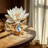 Elegante weiße Lotusblume, 2D flaches Acryl, Tischdekoration, geeignet für Wohnzimmer, Büro, Café, Party, Weihnachten, Halloween