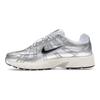 Nike P-6000 Metallic Flat Silver Unisex Sneakers White Metallic-Silver Black CD6404-105