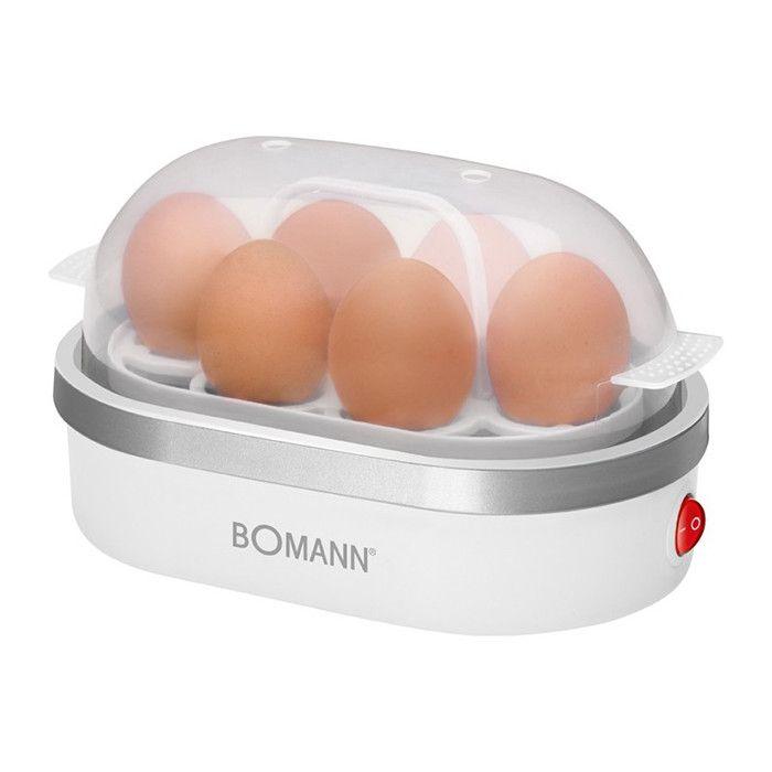 Cuiseur À Oeufs - BOMANN - EK 5022 CB - Capacité 6 Oeufs - Blanc/Argent