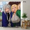 2D Flat Naruto Anime Itachi Uchiha Susanoo Skeleton Print Waterproof Shower Curtain For Bathroom Decor