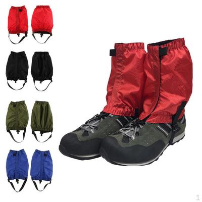4 Pairs Waterproof Low for Hiking Camping Running, Leg Guards Boot Cover, Snow Legging
