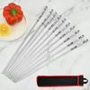 Non Stick BBQ Metal Grilling Skewers Reusable Stainless Steel Material Gadgets