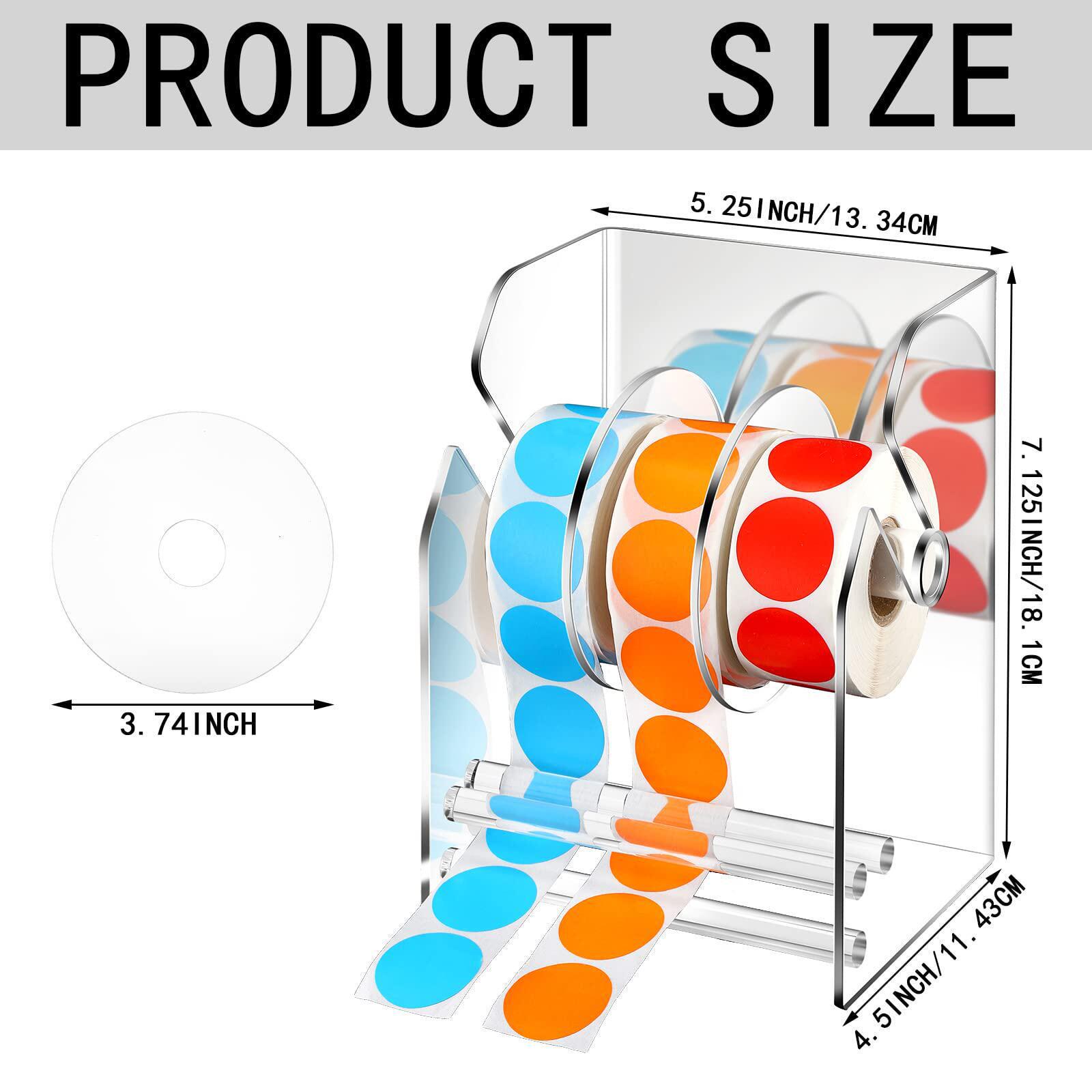 

Adjustable Acrylic Barcode Label Storage & Dispenser Wall Mount