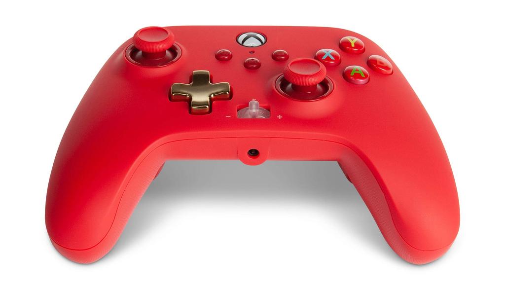 Enhanced Wired Dual Vibration Back for Xbox Series Xbox Windows 2-Year WarrantyPowerA Controller, Red, Function, Buttons, XS, One, PC, 10/11