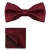 Polyester Pocket Square Set Collar Wedding Accessory Set Corsage Set Bow Tie Set  Banquet
