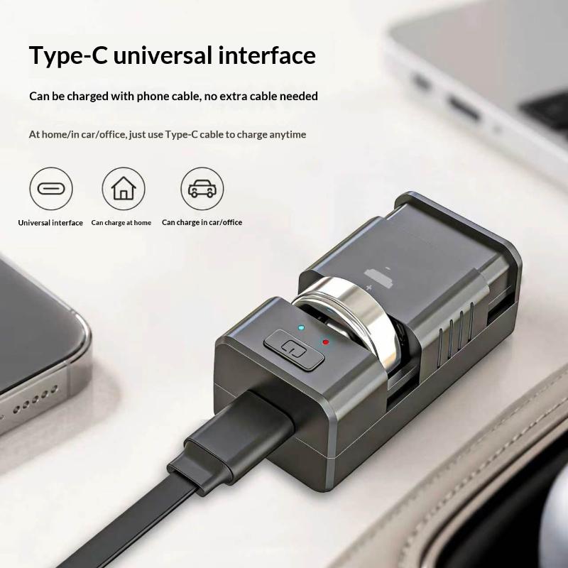Tragbares USB-Knopfzellen-Batterieladegerät Mini-Universal-Ladegerät für Cr2032 Cr2025 Cr2016 Knopfzellen