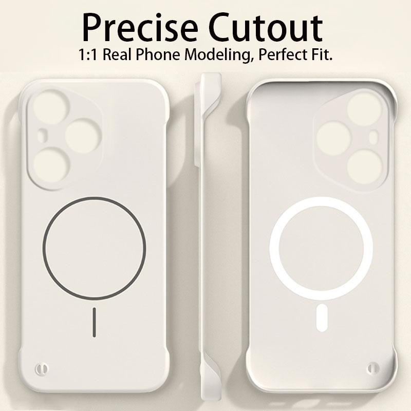 For Magsafe Frameless Magnetic Wireless Charging Phone Case For Honor 400 Pro Honor400Pro 5G Slim Hard Back Cover
