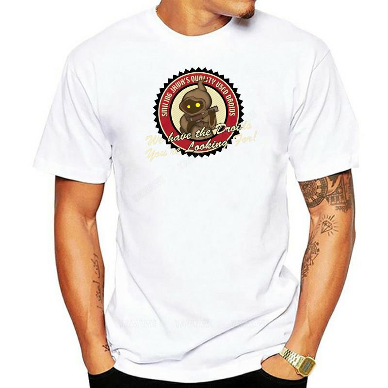 

New arrived short sleeve unisex tshirts Cotton Oneck Custom Printed Men Smiling Jawa Used Droids Women TShirt Adult top S