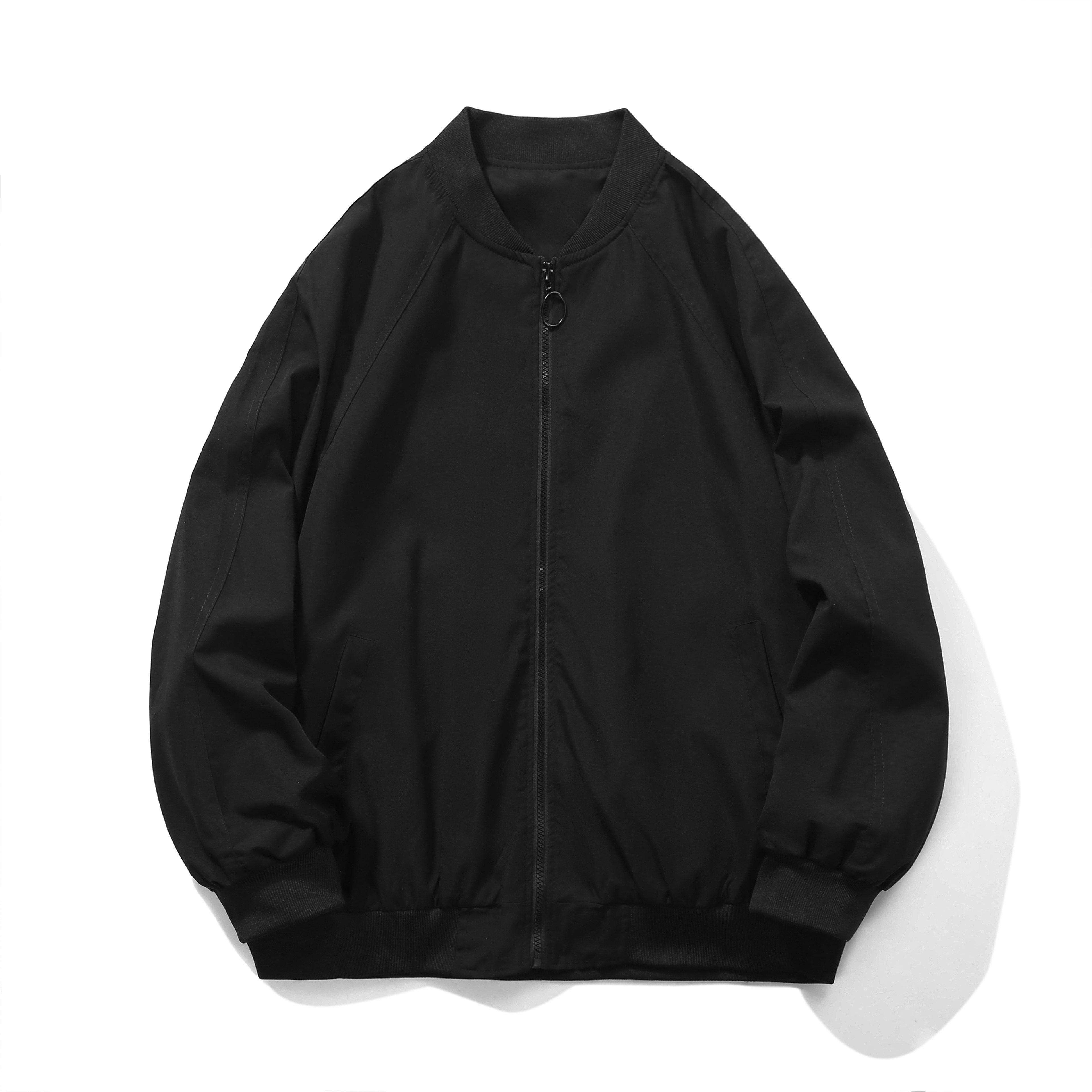 

2024 Весна Лето Куртка Бомбер Мужская Черная Повседневная Приталенная Бейсбольная Мужская Куртка Новая Осенняя Мода Высокого Качества Куртки Мужские M