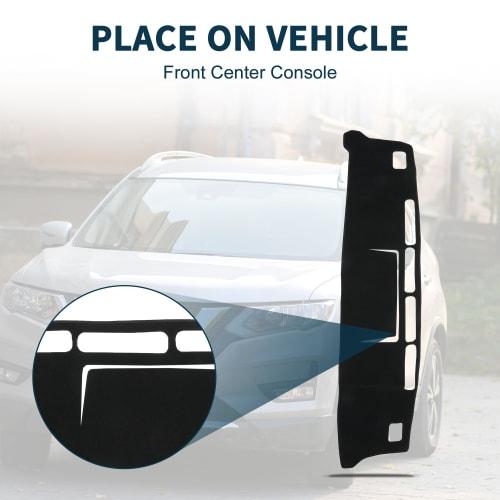 TUCKBOLD Compatible with Nissan Nv-350 Caravan E26 Dashboard Mat Dashboard Cover Foldable Center Console Dashboard Mat Dashboard Cover Mat Black with