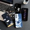 Cover for Samsung Galaxy A05 A06 A14 A50 A51 A52 A12 A13 A17 A70 A07 A25 A26 A56 A23 M53 Case Creative Design Art Astronaut Moon