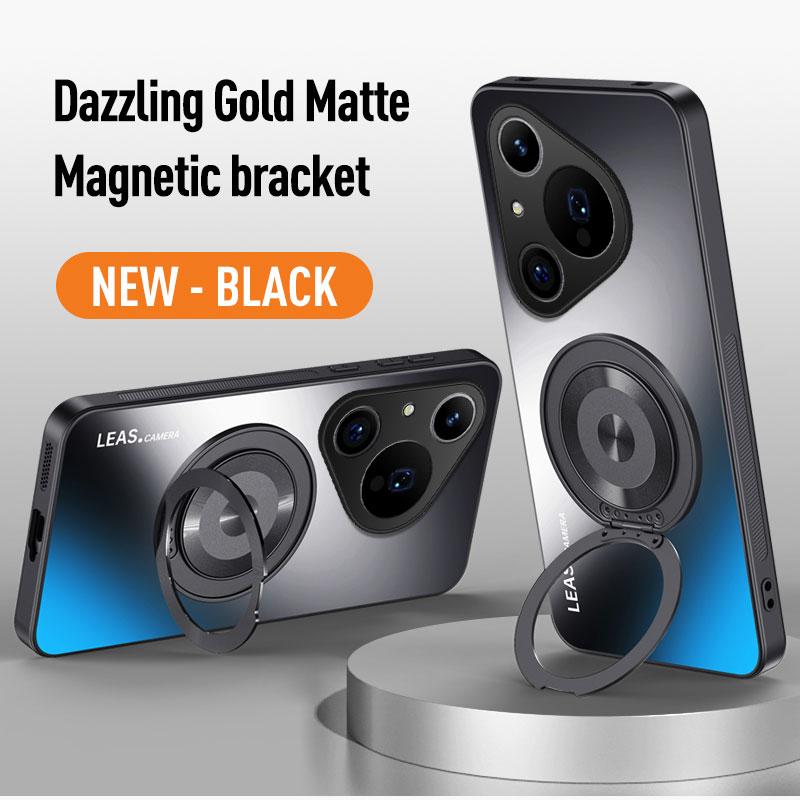 For Huawei Pura 70 80 Ultra P60 P50 P40 P30 Mate 70 60 50 40 30 20 Pro Magnet Ring Stand Back Phone Case Ring Lens Protect Cover