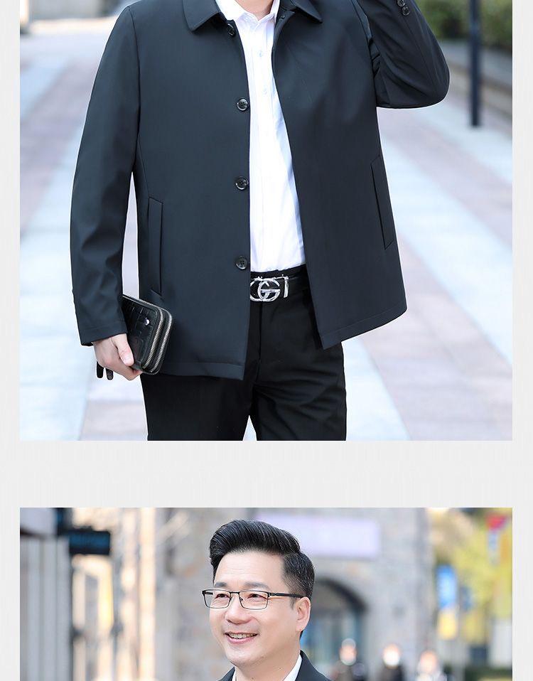 Men's Spring 2025 Middle-Aged & Elderly Dad Jacket