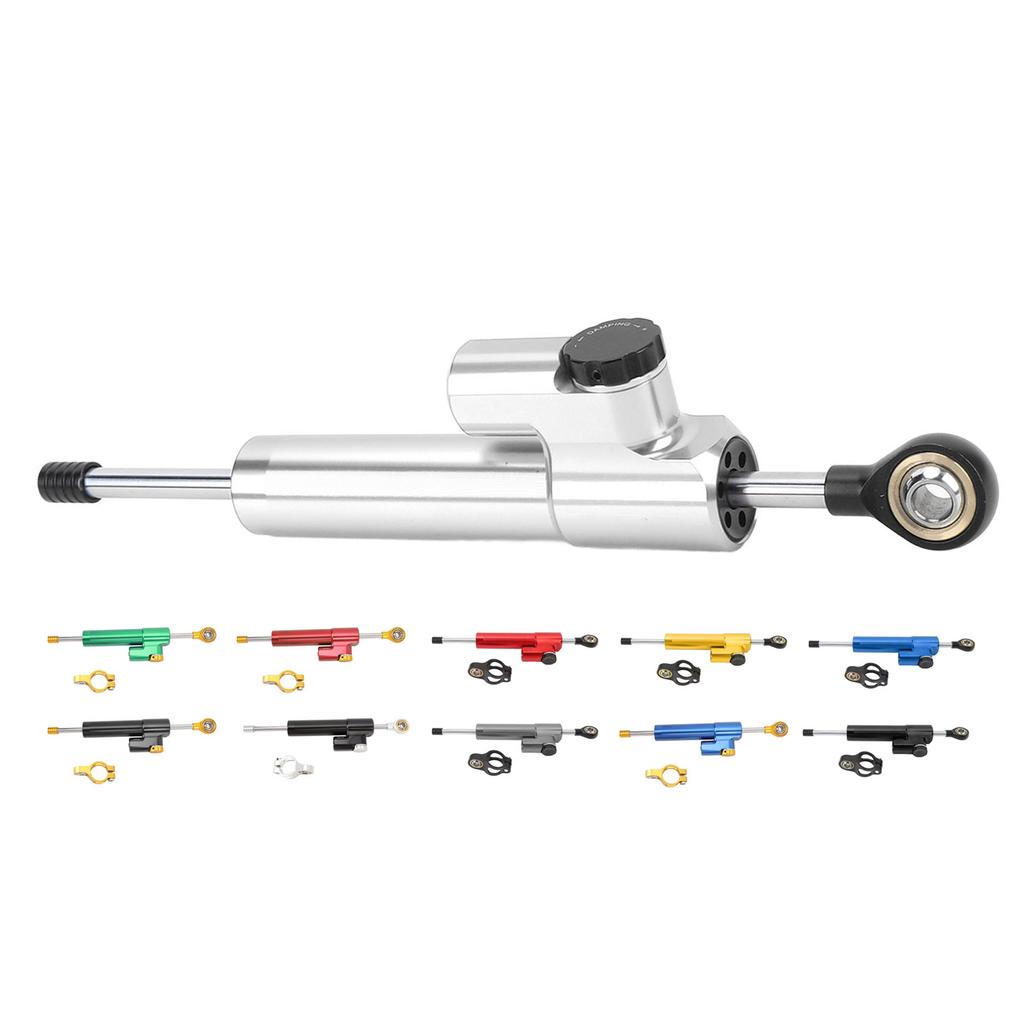Motorcycle Steering Damper Adjustable Universal Fit Increase Stability Steering Stabilizer for Motor