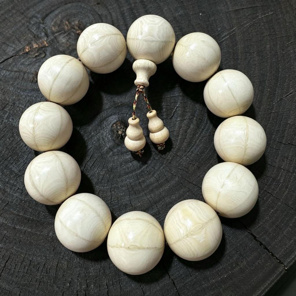 Premium Six Paths and Nine Paths Wood Dragon-subduing Wooden Bracelet for Men and Women - Cultural Prayer Beads with Unique Grain.