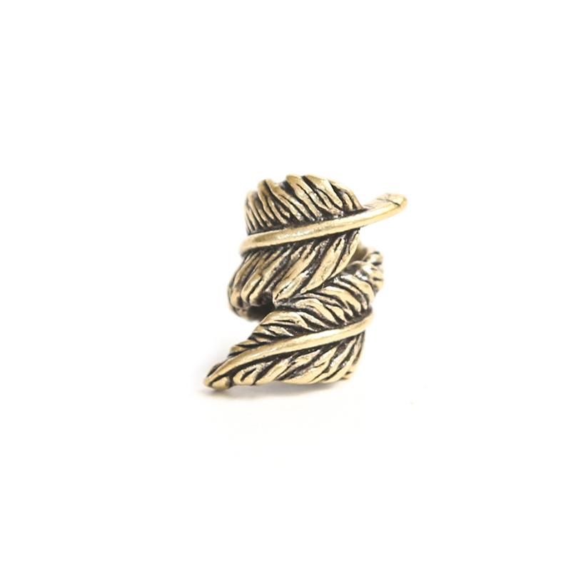Plume Brass Knife Beads EDC Outdoor DIY Paracord Woven Bracelets Accessories Lanyard Pendants Umbrella Rope Flashlight Hangings
