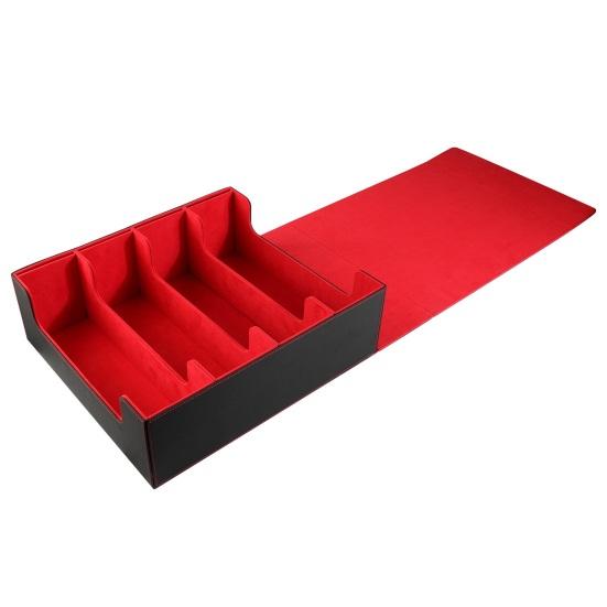 Yousheng Trading Card Storage Box Magnetic Closure 4-Row Deck Case Large Capacity Card Deck Box for PTCG TCG Sports Cards